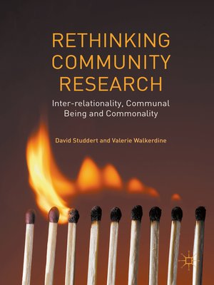 cover image of Rethinking Community Research